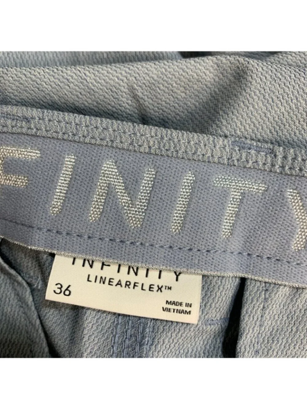 NWT Infinity Linearflex Men's 36 Blue Hybrid Stretch Shorts
